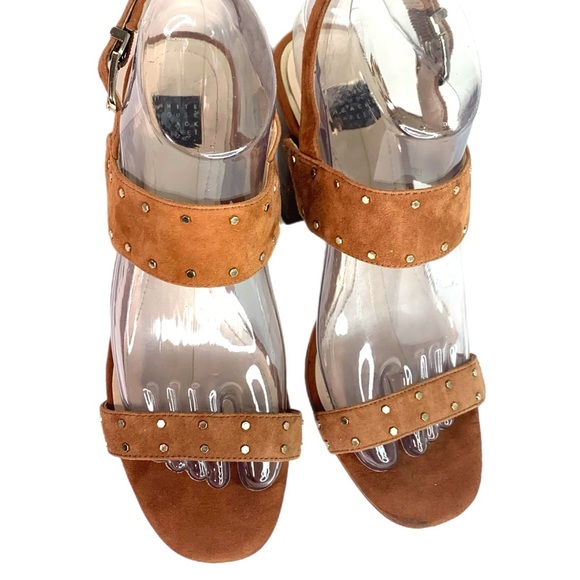 White House Black Market Brown Studded Sandals - Picture 4 of 9